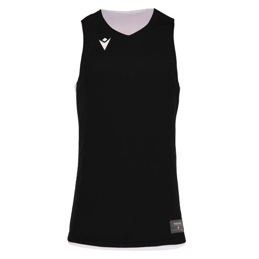 Sportovní dres bez rukávů Macron Propane Reversible - Barva: Černá/bílá, Velikost: 3XS