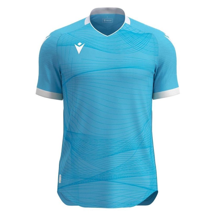 Dres Macron Wyvern Eco - Barva: Vínová/světle modrá, Velikost: M
