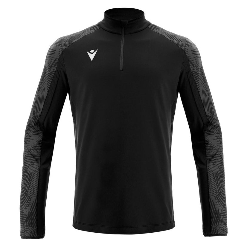 Triko Macron Naryn 1/4 ZIP - Barva: Lahvově zelená, Velikost: M