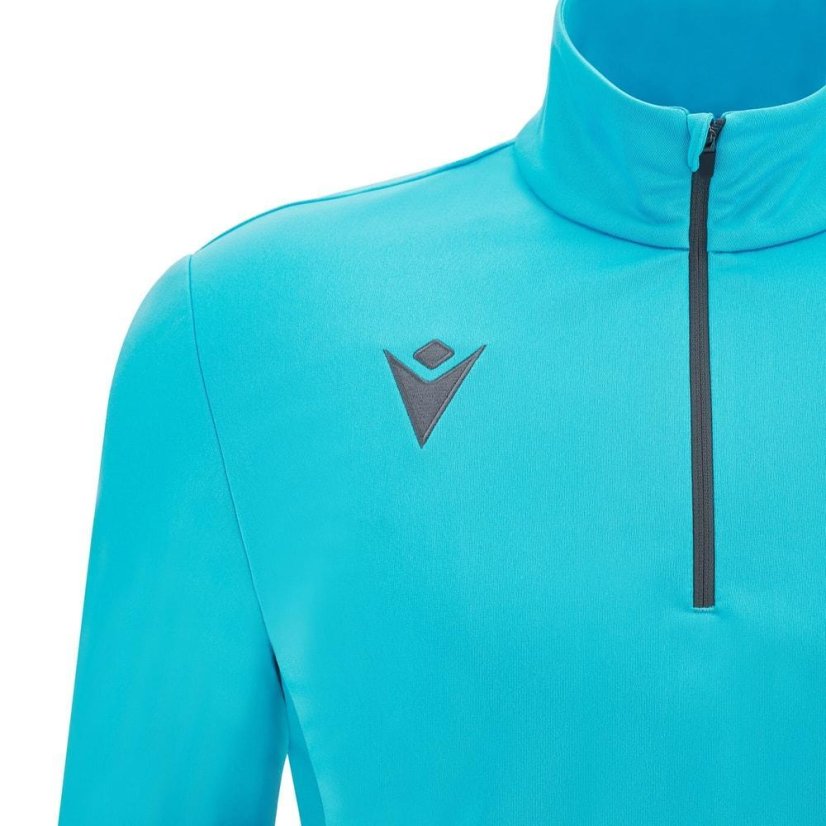 Mikina Macron Piave 1/4 ZIP - Barva: Světle modrá, Velikost: M