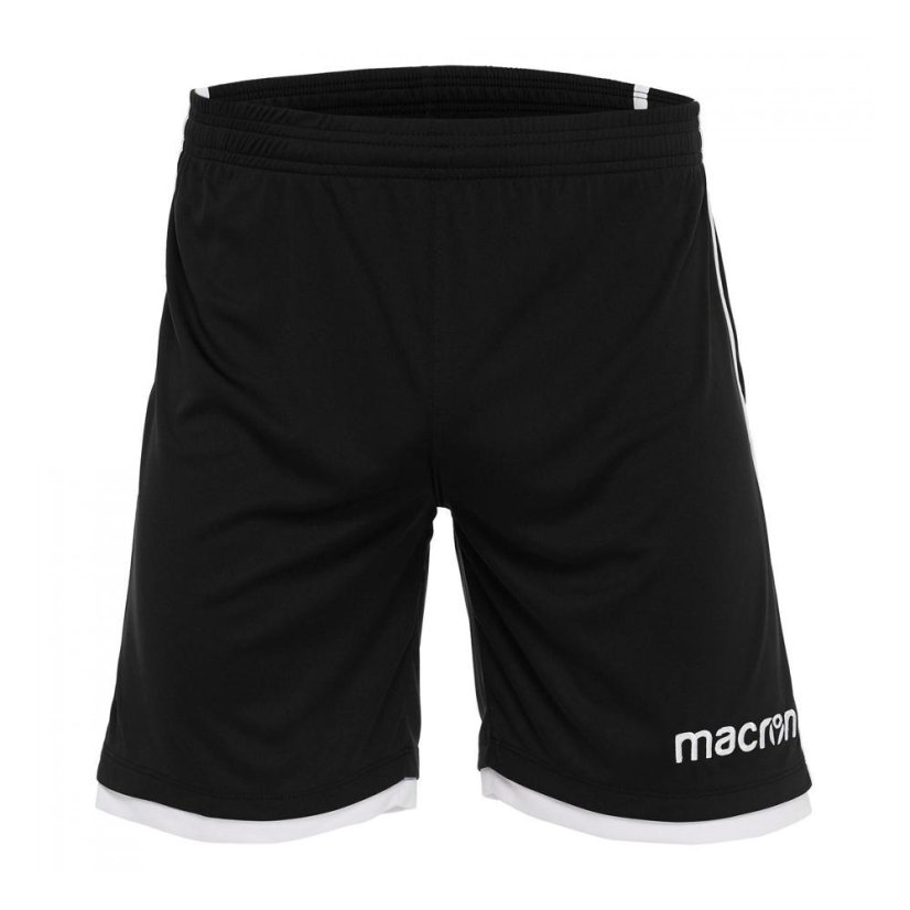 Fotbalové kraťasy Macron Algol - Barva: Černá/zelená, Velikost: 3XL