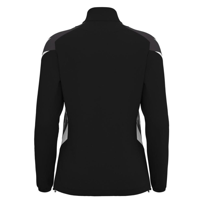 Sportovní top Macron Leona 1/4 Zip - Barva: Černá, Velikost: 3XL