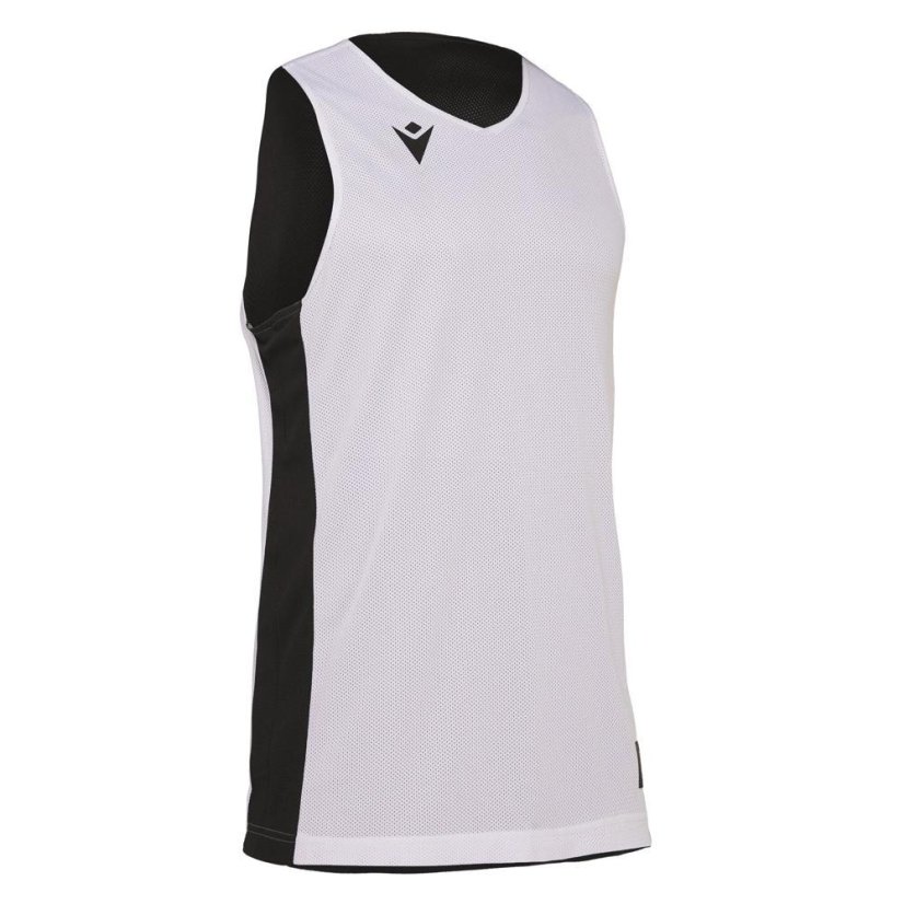 Sportovní dres bez rukávů Macron Propane Reversible - Barva: Černá/bílá, Velikost: 3XS