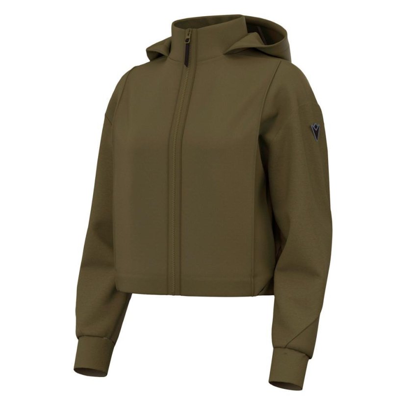 Sportovní oversize mikina s kapucí Macron Ath Icon Bloom - Farba: Armáda, Veľkosť: 3XL
