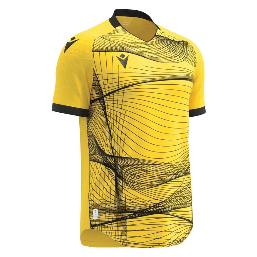 Dres Macron Wyvern Eco - Barva: Vínová/světle modrá, Velikost: M