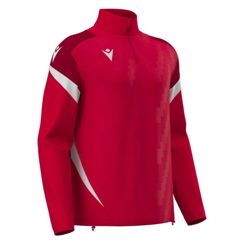 Sportovní top Macron Hollow 1/4 Zip - Barva: Černá/bílá, Velikost: L